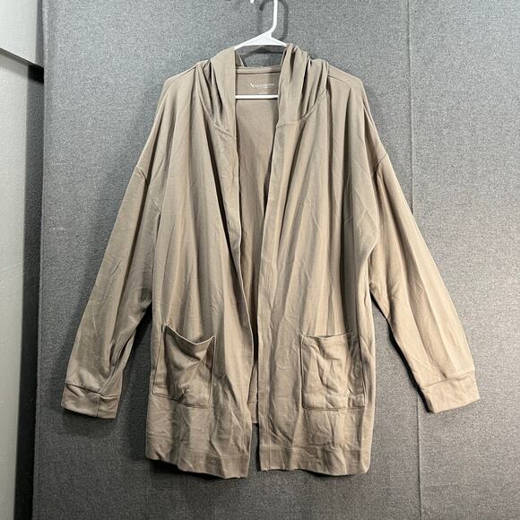 Koolaburra by UGG Marshmallow Jersey Hooded Cardigan Portobello SIze Large - Picture 1 of 12